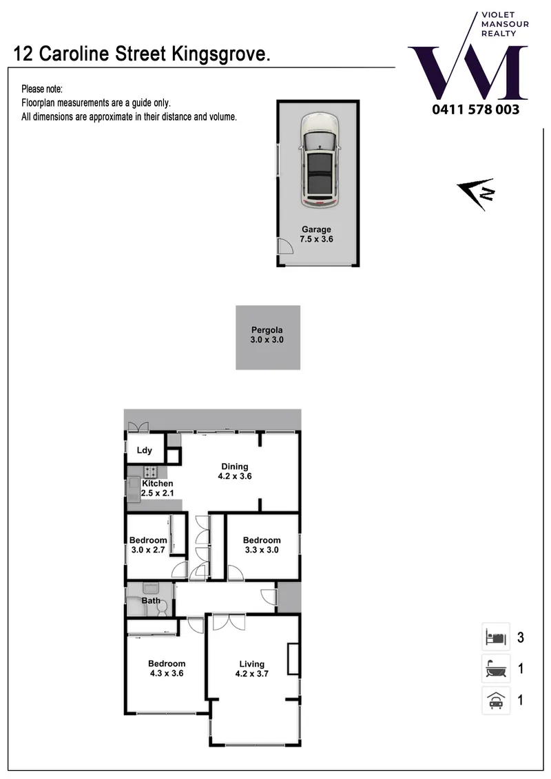 Floorplan for 12 Caroline St Kingsgrove