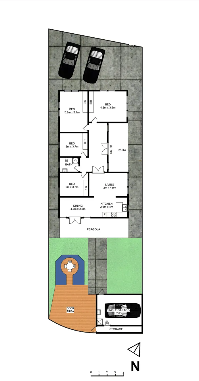 Floorplan for 18 Crew St Bardwell Park