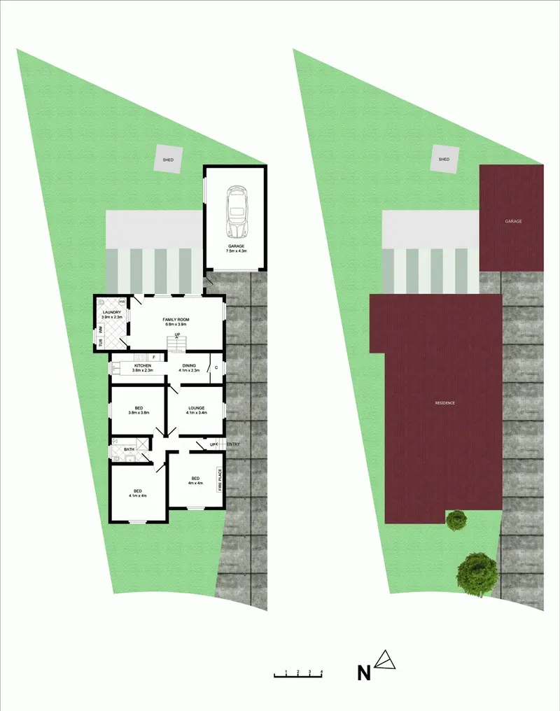 Floorplan for 32 Schofield St Earlwood