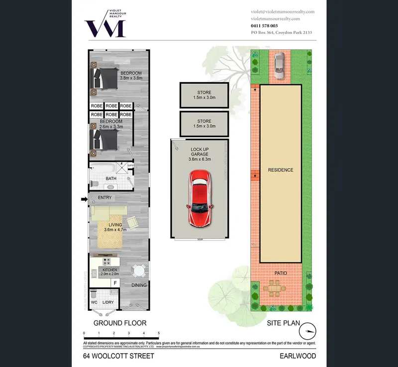 Floorplan for 64 Woolcott St Earlwood