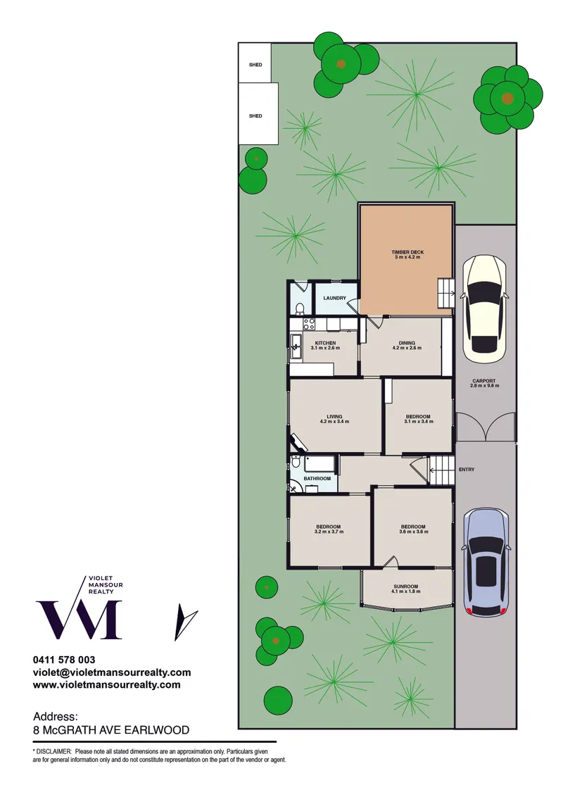 Floorplan for 8 McGrath Ave Earlwood